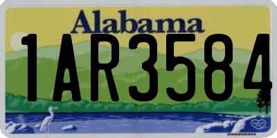 AL license plate 1AR3584