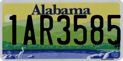 AL license plate 1AR3585