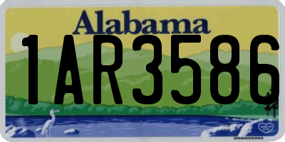 AL license plate 1AR3586