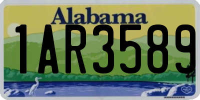 AL license plate 1AR3589