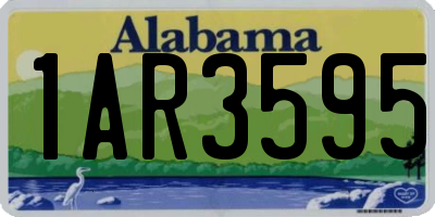 AL license plate 1AR3595