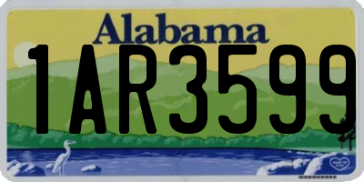 AL license plate 1AR3599