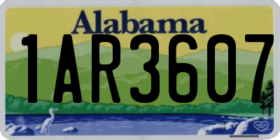 AL license plate 1AR3607
