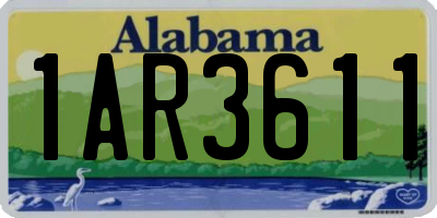 AL license plate 1AR3611