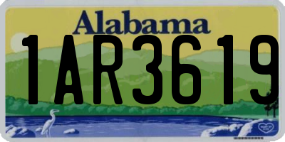 AL license plate 1AR3619