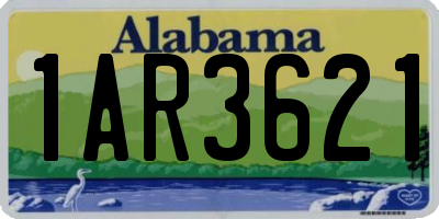 AL license plate 1AR3621