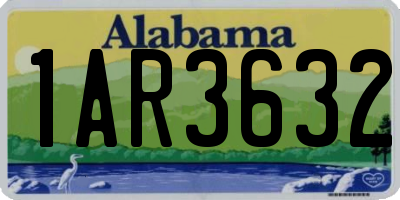 AL license plate 1AR3632