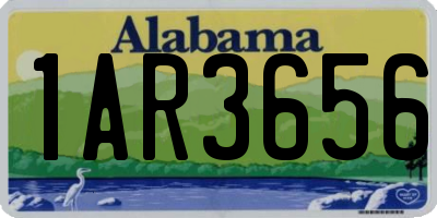 AL license plate 1AR3656