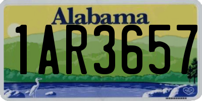 AL license plate 1AR3657