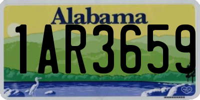 AL license plate 1AR3659