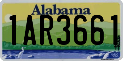 AL license plate 1AR3661