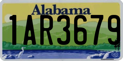 AL license plate 1AR3679