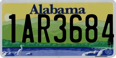 AL license plate 1AR3684