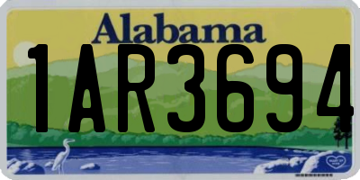 AL license plate 1AR3694