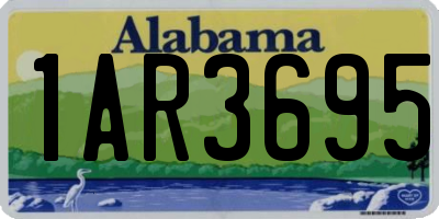 AL license plate 1AR3695