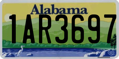 AL license plate 1AR3697