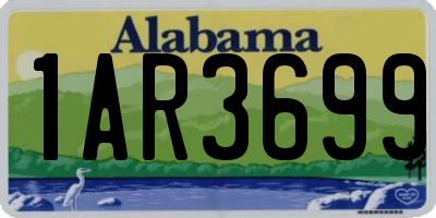 AL license plate 1AR3699