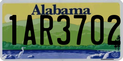 AL license plate 1AR3702