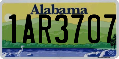 AL license plate 1AR3707