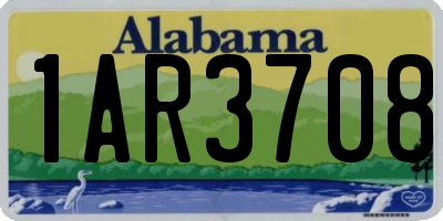AL license plate 1AR3708