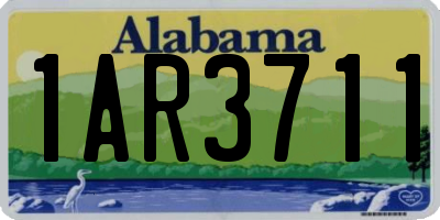 AL license plate 1AR3711