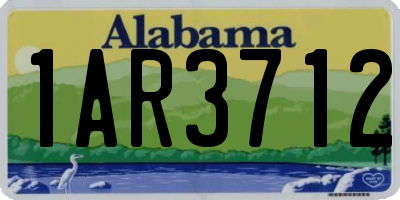 AL license plate 1AR3712