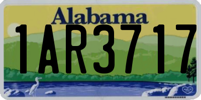 AL license plate 1AR3717