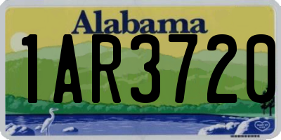 AL license plate 1AR3720