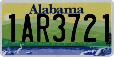 AL license plate 1AR3721