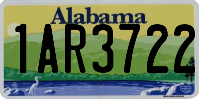 AL license plate 1AR3722