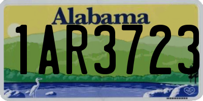AL license plate 1AR3723