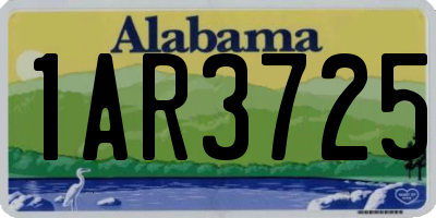 AL license plate 1AR3725