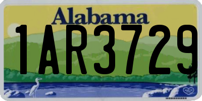 AL license plate 1AR3729