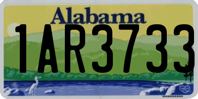 AL license plate 1AR3733