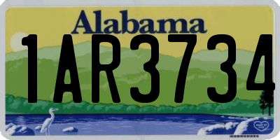 AL license plate 1AR3734