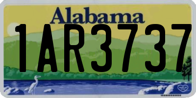 AL license plate 1AR3737