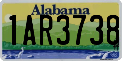 AL license plate 1AR3738