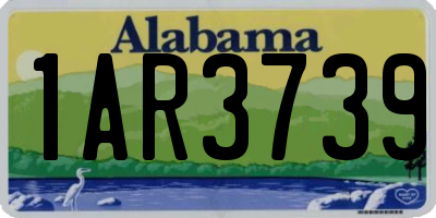 AL license plate 1AR3739