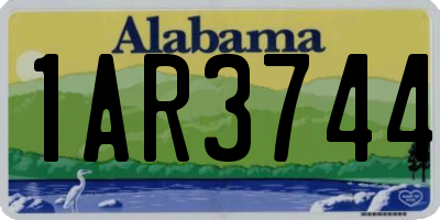 AL license plate 1AR3744