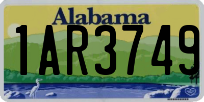 AL license plate 1AR3749