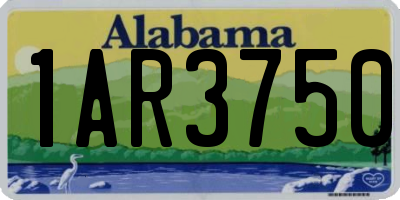 AL license plate 1AR3750