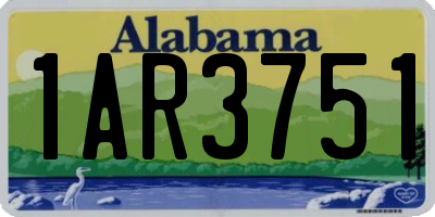 AL license plate 1AR3751