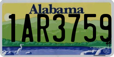 AL license plate 1AR3759