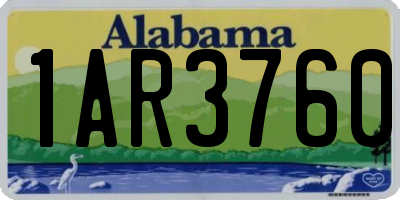 AL license plate 1AR3760