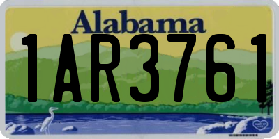 AL license plate 1AR3761