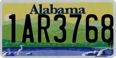 AL license plate 1AR3768