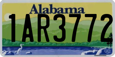AL license plate 1AR3772