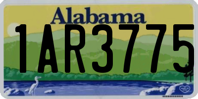 AL license plate 1AR3775