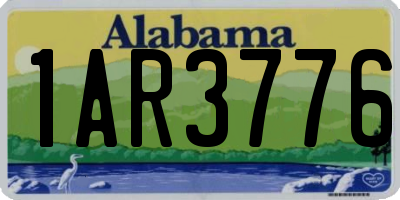 AL license plate 1AR3776