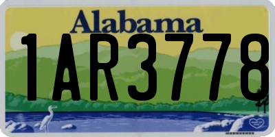 AL license plate 1AR3778